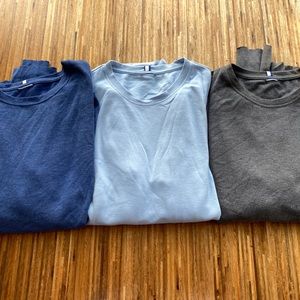 3x Men’s kit and ace ACE LONG SLEEVE CREW TECH TEE size M